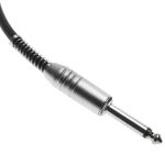 Cable audio micrófono instrumento mono jack 6.3mm macho a macho de 2m - AX06200 - 06