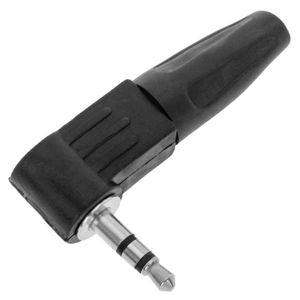 Conector jack de 3,5 mm stereo macho acodado