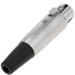 Conector XLR3 3-pin hembra plateado - XN07300 - 02