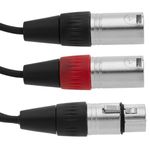 Duplicador de audio cannon XLR hembra a 2 XLR macho 5-pin - XO04600 - 05