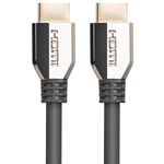 Cable HDMI Lanberg CA-HDMI-30CU-0010-BK HDMI 2.1 8K 60HZ de 1m Negro. - HI12400 - 02