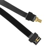 Cable vídeo HDMI plano FPV 20 cm micro D-macho a micro D-macho con ángulo - HG08800 - 06