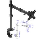 Soporte de mesa TOOQ para monitor de 13” - 32” VESA 75x75 100x100mm - OU10000 - 03