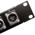 Patch panel rack19 12-port XLR3-macho 1U - XQ02200 - 02