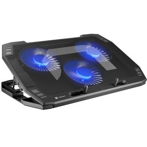 Base de refrigeración para portátiles de 15.6-17.3" con 3 ventiladores, iluminación led y 2 puertos USB Natec Oriole NPL-1926