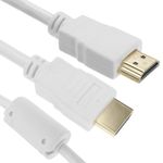 Cable HDMI 2.0 con conector tipo A macho a conector tipo A macho Ultra HD 4K de 1m blanco - HI03100 - 01