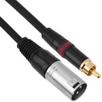 Cable de audio micrófono XLR 3pin macho a RCA macho de 3m - AX03300 - 01