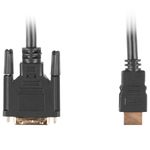 Cable HDMI Lanberg CA-HDDV-20CU-0018-BK HDMI de tipo A macho a DVI-D macho Dual Link 1.8m Oro - HD20300 - 02