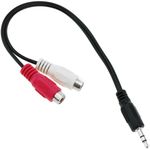 Adaptador Audio Estéreo Jack 3.5mm M a 2RCA H de 25cm - AY04700 - 02
