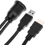 Cable extensión para empotrar con conexiones USB 3.0 y HDMI - UH13200 - 09