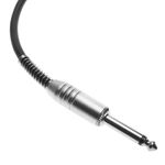 Cable audio micrófono instrumento mono jack 6.3mm macho a macho de 1m - AX06100 - 04