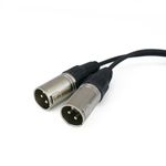 Duplicador de audio cannon XLR hembra a 2 XLR macho 3 pin - XO04400 - 02