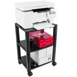 Mesa auxiliar 3 niveles para impresora con ruedas - AG06400 - 02