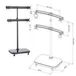 Soporte de TV VESA 50 75 100 para 4 pantallas en matríz 2x2 - OH04300 - 02