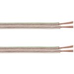 Bobina de Cable de altavoz de 2x1.00 de 50 metros transparente con indicador de polaridad - AL02200 - 04
