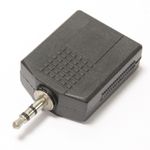 Adaptador de audio estéreo 1 x minijack-3.5-macho a 2 x jack-6.3mm-hembra - AY04000 - 01