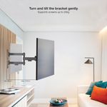 Soporte pantalla LCD a pared para TV de 13"- 43" articulado 66-370 mm - TQ29000 - 07
