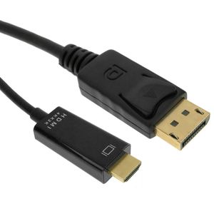 Cable de vídeo 4K 1.8m de DisplayPort DP a HDMI 1080p FullHD 2K 4K