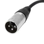 Cable de audio micrófono XLR 3pin macho a RCA macho de 1m - AX03100 - 02