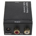 Conversor de audio digital a analógico toslink coaxial RCA - VD04700 - 04
