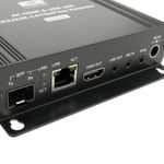 Extensor de HDMI 4K UHD con AUDIO USB RS232 IR por cable UTP Cat.5e y fibra óptica SFP - TO04400 - 09