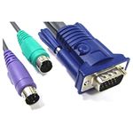 Cable Especial 3 en 1 VGA/PS2 5m (HD15M/HD15M+MD6M+MD6M) - CC05300 - 03