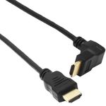 Cable HDMI de tipo HDMI-A macho a HDMI-A macho angulo izquierda 25cm - HE07600 - 01