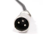 Cable de audio micrófono instrumento XLR 3pin macho a jack 6.3mm macho de 20m - AX04700 - 03