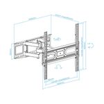 Soporte de pared TooQ para pantallas de 32" - 70" VESA100x100 hasta 400x400 mm LP7846TN-B - TQ20500 - 02