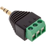 Conector jack 3.5mm estéreo a bloque de terminales de 3-pin - AY09700 - 02