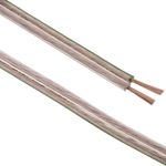Bobina de Cable de altavoz de 2x1.00 de 50 metros transparente con indicador de polaridad - AL02200 - 01