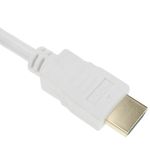 Cable HDMI 2.0 con conector tipo A macho a conector tipo A macho Ultra HD 4K de 5m blanco - HI03400 - 04