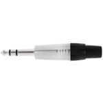 Conector jack 6.3mm macho estéreo TRS metal - XN08200 - 02