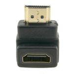 Adaptador HDMI de tipo HDMI-A macho a HDMI-A hembra acodado abajo - HD04700 - 03