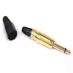Conector de audio jack 6.3mm macho mono metal HQ dorado - XN08700 - 03