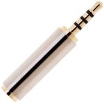Adaptador audio 4pin jack 3.5mm hembra a jack 2.5mm macho - AY05000 - 05