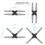 Soporte pantalla LCD a pared para TV de 13"- 55" - TQ29100 - 02