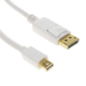 Cable Displayport a Mini Displayport 4K FullHD para audio y vídeo digital 5m blanco