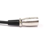Cable de audio micrófono instrumento XLR 3pin macho a jack 6.3mm macho de 15m - AX04600 - 04
