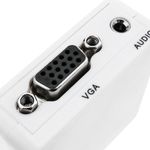 Conversor HDMI a VGA con audio estéreo analógico color blanco - HC07100 - 07