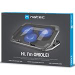 Base de refrigeración para portátiles de 15.6-17.3" con 3 ventiladores, iluminación led y 2 puertos USB Natec Oriole NPL-1926 - NT42500 - 10
