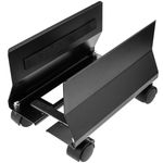 Soporte para ordenador PC metálico con ruedas de color negro de 95 a 230 mm - AC00400 - 04