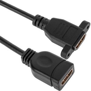 Cable extensor HDMI hembra a hembra tipo panel 50 cm