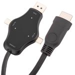 Cable conversor adaptador 4K de DisplayPort Mini DisplayPort y USB-C a HDMI 1.8 m - HC08900 - 10