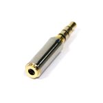 Adaptador audio 4pin jack 3.5mm macho a jack 2.5mm hembra - AY04900 - 02