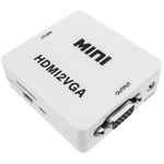 Conversor HDMI a VGA con audio estéreo analógico color blanco - HC07100 - 01