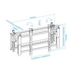 Soporte de pared TooQ para Video Wall de pantallas de 45" - 70" VESA200x200 hasta 600x400 mm TQVW4570T - TQ23400 - 02