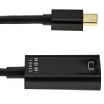 Cable adaptador de vídeo 4K 17cm de Mini DisplayPort MDP macho a HDMI hembra 1080p FullHD 2K 4K - YP08000 - 05