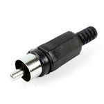 Conector RCA macho de color negro - CM01700 - 01
