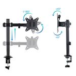 Soporte de mesa con brazos regulables para 2 pantallas hasta 27" VESA 75x75 100x100 - OU08600 - 05
